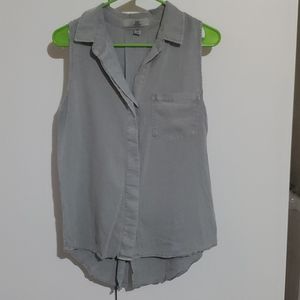 Thread & Supply, grey, button up, sleevless